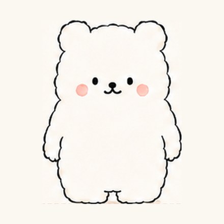 しろくまの立ち絵